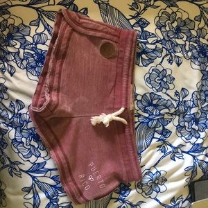 Medium short shorts.